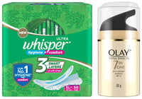 Olay Total Effects Day Cream with SPF 15 and Olay Total Effects Night Cream | Fights 7 Signs of Ageing | With Niacinamide and Green Tea Extracts | Normal, Oily, Dry, Combination Skin | 50g