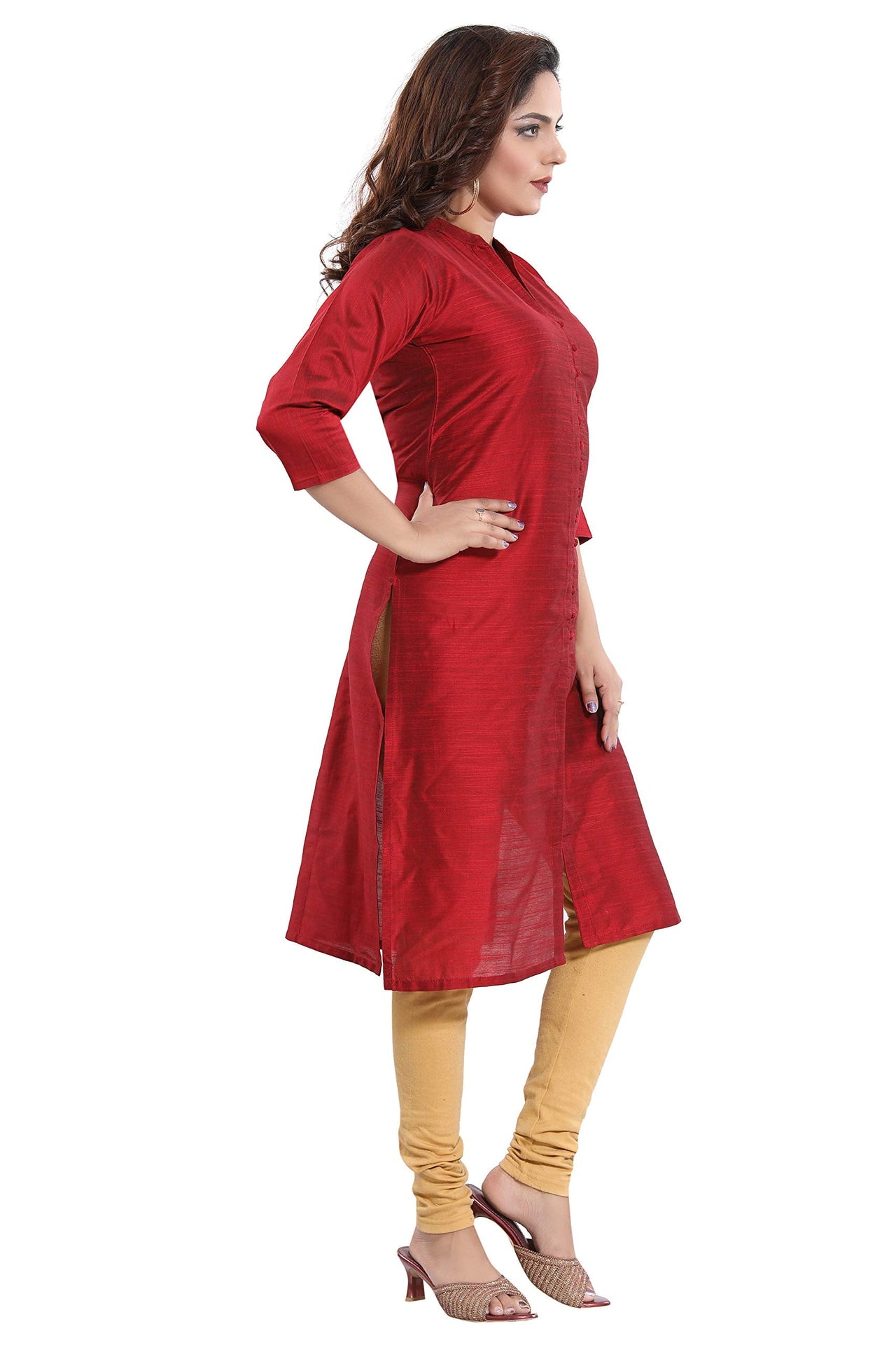 DREAM & DZIRE Women's  Silk Straight Kurti for All