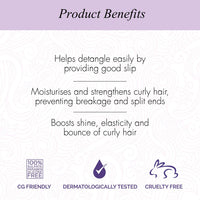 Curl Up Curl Hydrating Silicone Free Conditioner - For Frizzy, Wavy & Curly Hair - No Sulphate And Paraben - 200 ml