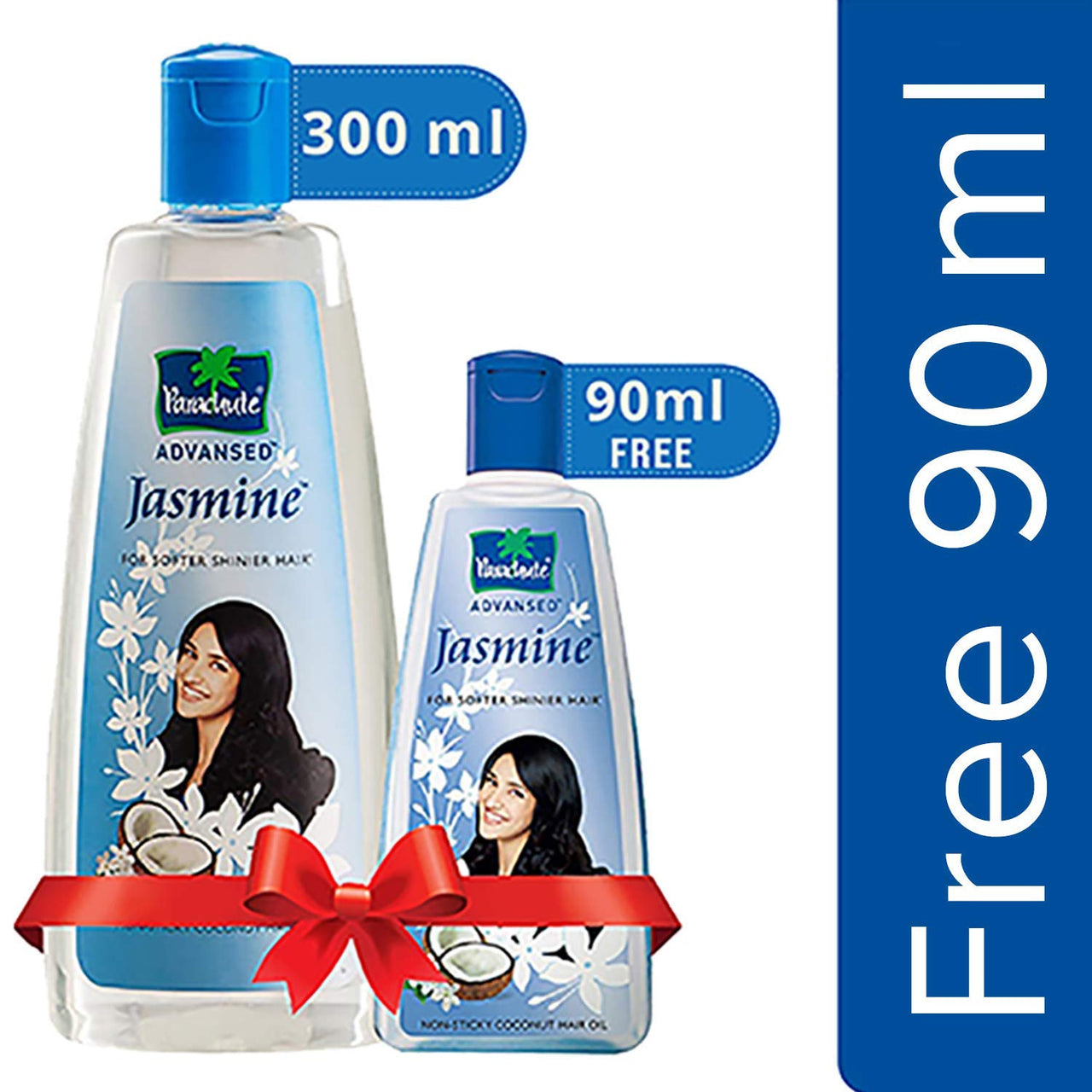 Parachute Advansed Jasmine Coconut Hair Oil, 300ml (Free 90ml) and Parachute Advansed Aloe Vera Enriched Coconut Hair Oil, 250ml (Free 75ml)
