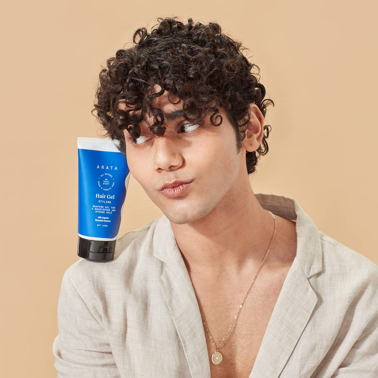 Arata Advanced Curl Care Curly Hair Gel (150 ML) and Styling Hair Gel (150 ML) | Defines Curl Pattern | Strong and Soft Hold | Enhances Texture, Volume and Shine