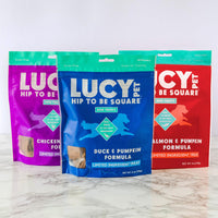 Lucy Pet Hip To Be Square Duck And Pumpkin Dog Treats 6Oz 6 Ounce (Pack of 1)