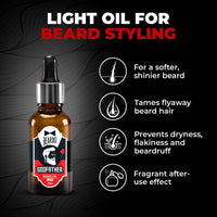 Beardo Godfather Beard Pro Combo |Godfather Beard Oil 30ml, Godfather Beard Wash 100ml, Beard Activator 0.5mm derma roller | Gift for men
