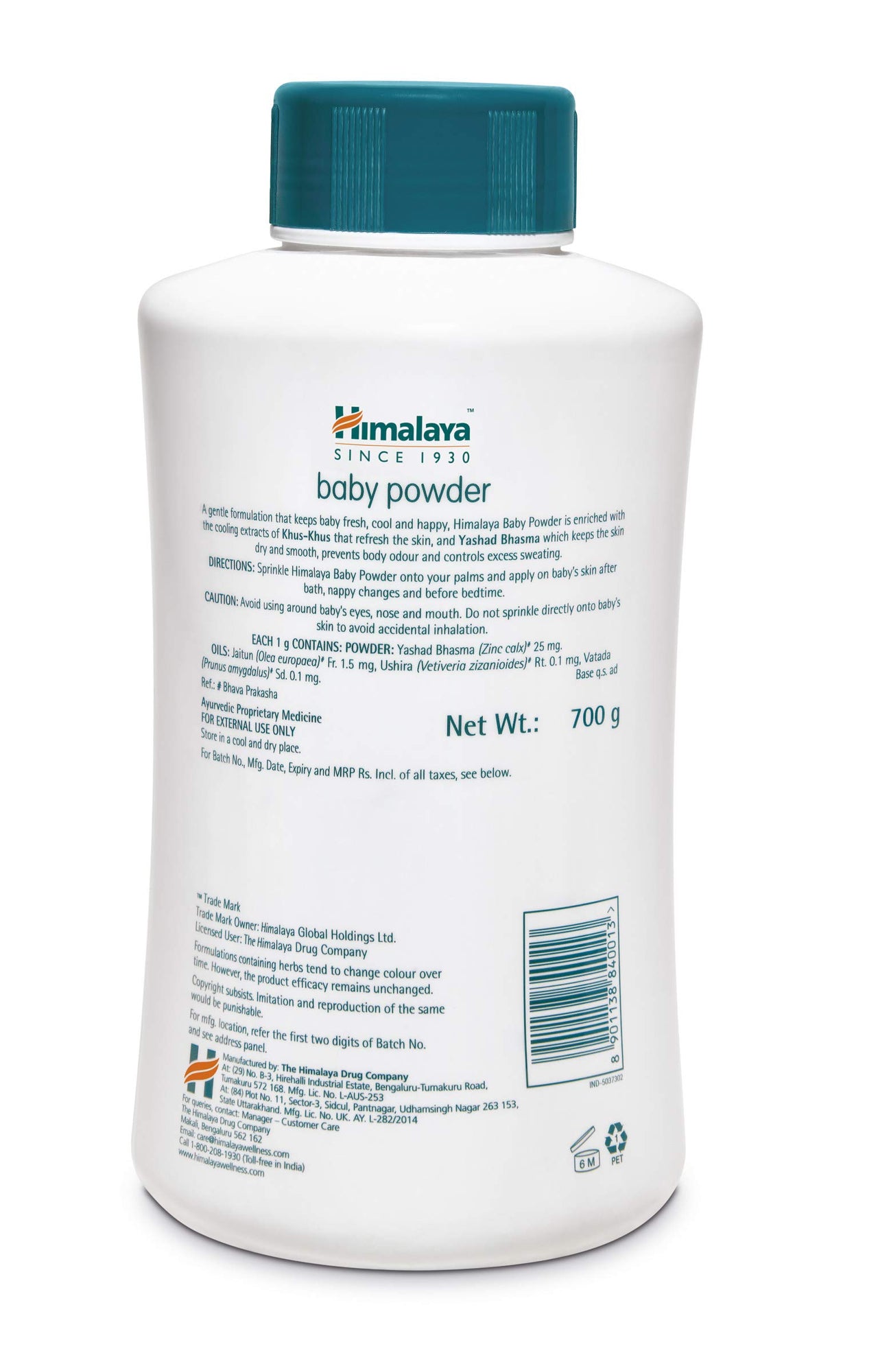 Himalaya Baby Powder (400g) & Himalaya Baby Powder, 700g