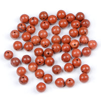 Bymitel 210pcs Natural Crystal Beads Stone Gemstone Round Energy Healing Loose Beads with Stretch Cord for Jewelry Making Bracelets Anklets (Red Jasper, 4mm 210pcs) Red Jasper