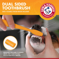 Arm & Hammer for Pets Clinical Care Dental Gum Health Kit for Dogs | Contains Toothpaste, Toothbrush & Fingerbrush | Soothes Inflamed Gums, 3-Piece Kit, Chicken Flavor - 2 Pack