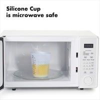 OXO Good Grips 4-Cup Squeeze & Pour Silicone Measuring Cup with Stay-Cool Pattern 4 Cup