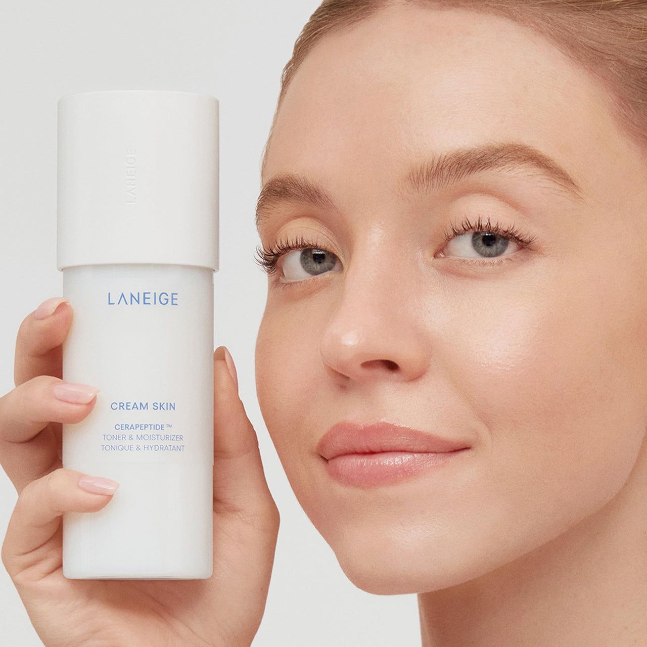 LANEIGE Mini Spray Cream Skin Toner & Moisturizer | Dual Function | Toner for Glowing Skin | Ceramides Moisturizer with Peptides | Boosts Skin Barrier & Lightweight | Korean Skincare -30Ml