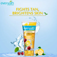 Everyuth Naturals Brightening Lemon & Cherry Face Wash, 150gm, Tube & Everyuth Naturals Anti Acne, Anti Marks Tulsi Turmeric Face Wash, 150gm, Tube