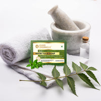 Khadi Organique Handmade Neem-Tulsi Soap Pack Of 4