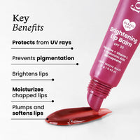 Foxtale SPF 30 Brightening Lip Balm for Dark Lips with Peptides & Vitamin C | Prevents Pigmentation | Brightens & Hydrates Lips | Tinted Lip Balm -Light Mauve Glaze 12gm