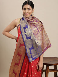 Pandadi Saree Women's  Banarasi Silk Saree With Unstitched Blouse Piece