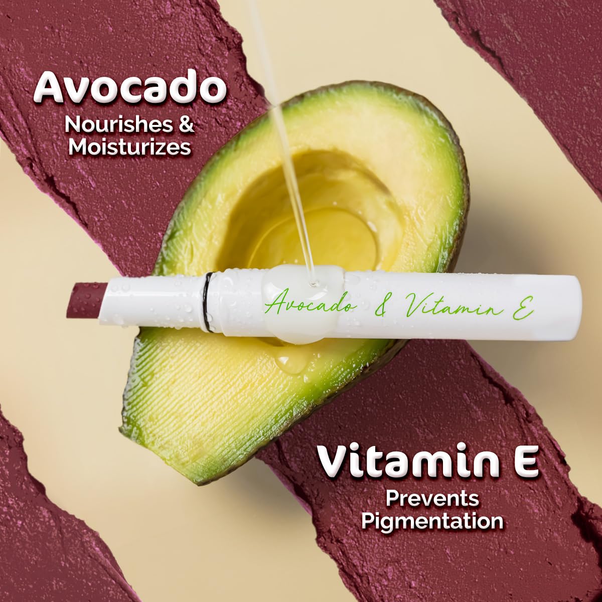 Mamaearth Moisture Matte Longstay Lipstick With Avocado Oil & Vitamin E For 12 Hour Long Stay-02 Plum Punch - 2 G