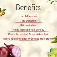 ASTABERRY Onion Hair Oil For Hair Growth 200ml- Anti-Hair Fall Oil | Anti Dandruff & Anti Revitalizer | Goodness of 21 Herbal Extract & Essentials Oils Pack of 2,(2 x 200ml)