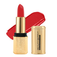Beauty Berry Bold Babe Non-Transfer Matte Lipstick | Highly Pigmented, Lightweight, Smudge Proof & Waterproof Lipstick | Single Swipe Application, Long Lasting Lipstick for Women (Hot Red)
