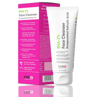 Cos-IQ 2% Salicylic Acid Face Wash for Oily Skin | with Hyaluronic Acid & Vitamin E | Anti-Acne Exfoliating Cleanser For Skin Hydrating | Non-Comedogenic, Fragrance-Free | For Men & Women | 100 ml