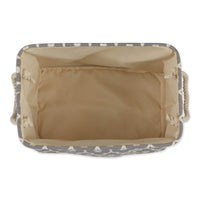 Bone Dry Pet Storage Collection Lattice Paw Print, Small Rectangle, Gray