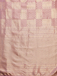 Satrani Women's Jacquard Poly Silk Saree With Unstitched Blouse Piece