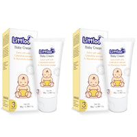 LITTLOO Moisturizing Baby Cream With Natural Ingredients Like Coconut Oil, Calendula, Murumuru Butter, Paraben & Phthalate free- 50gm(Pack of 2)