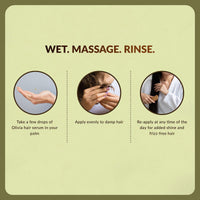 Olivia Moisture Lock Nourishment Hair Serum With Argan Oil Extract Smooth, For Smooth, Frizz-Free, Shiny & Tangle Free Hair - 100Ml