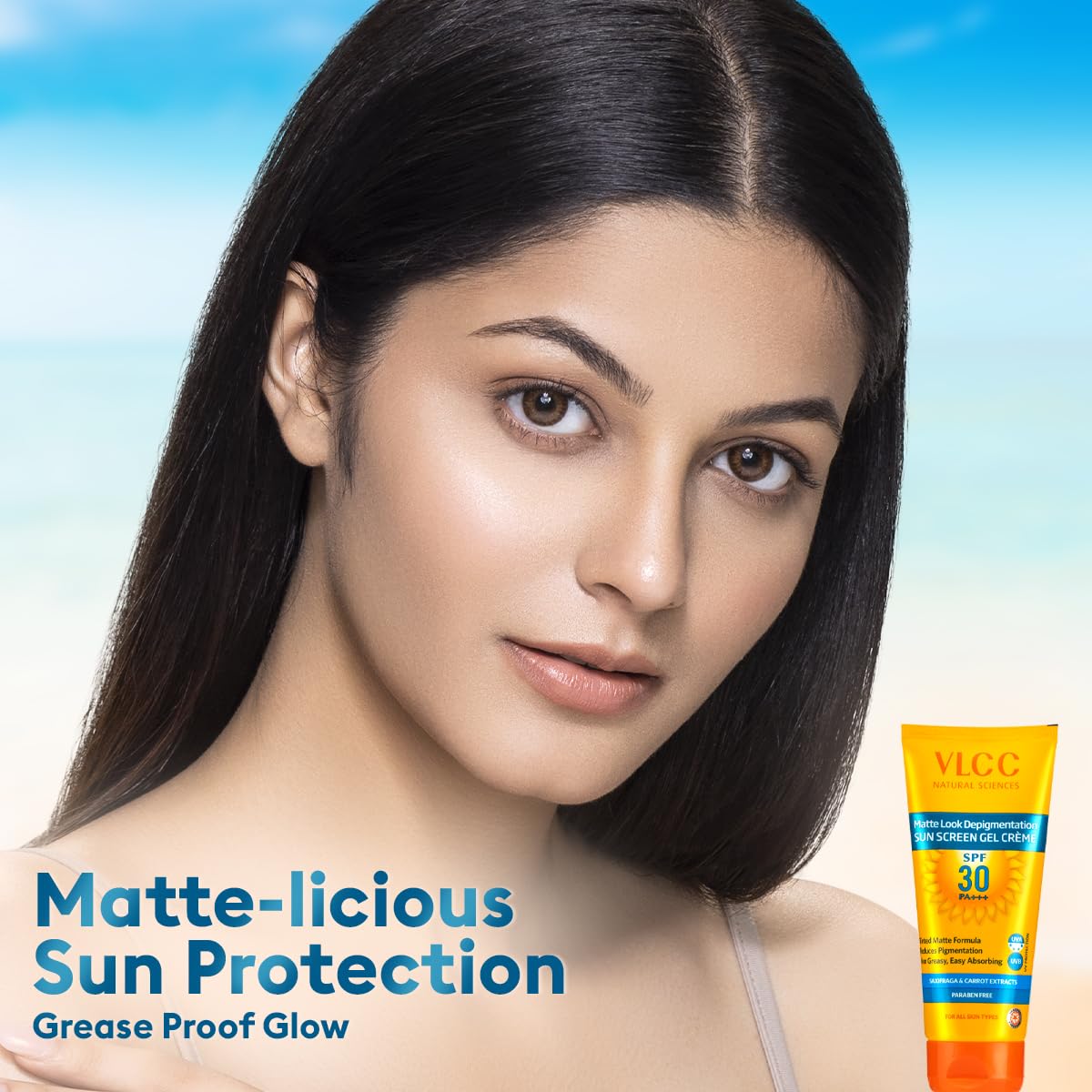 VLCC Matte Depigmentation Look Spf 30 - 50g Sun Screen Gel Cream | Matte & Oil Free Sunscreen | Non Greasy Sun Protection | Long Lasting Tinted Sunscreen | Helps Reduce Pigmentation and Dark Spots.