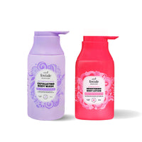 Foxtale Clear and Luminous Combo | 2% Salicylic Acid Exfoliating Body Wash with Zinc PCA for Smooth, Bump-Free Skin + SPF 30 Brightening Body Lotion with Vitamin C & Niacinamide for Even-Toned, Radiant Glow | Fades Pigmentation & Prevents Tanning | 2-Step