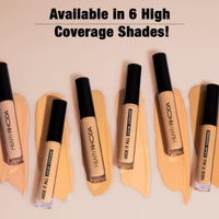 Hilary Rhoda Hide It All Cover Conceal | Conceals Masks, Scars & Dark Circles | High Coverage Concealer | With Shea Butter | Matte Finish | Cruelty-Free & Vegan (Walnut - Shade 6, 3.7ml)