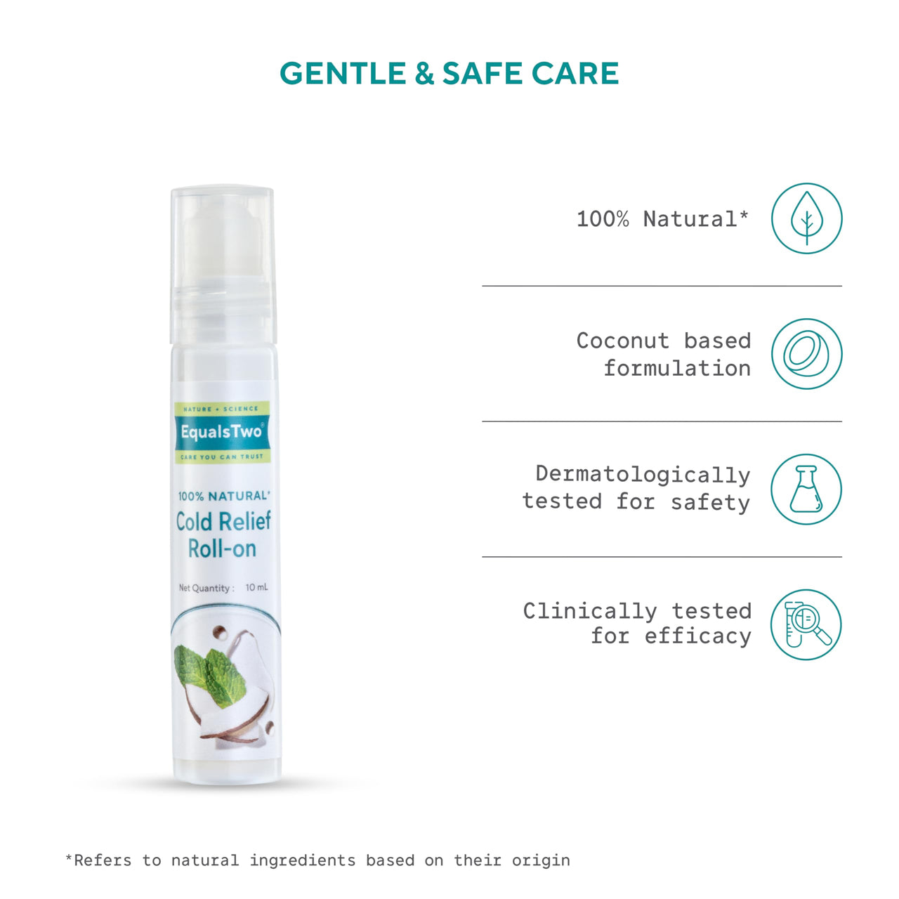 EQUALSTWO Baby Tummy Roll on 10ml + Baby Cold Relief Roll on 10ml (Pack Of 2)