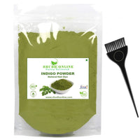 Shudh Online Indigo Powder Organic for Hair Black Colour (1000 Grams / 1 Kg), Natural Avuri Leaf Powder, Neela Amari, Neel Patti, Neelambari, Neelamari, Neelayamari, Indico. Powder