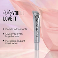 Colors Queen Base Illuminator Highlighter - Silver Pink, 30g | Long Lasting Lightweight Highlighter with Luminous Finish | Liquid Highlighter for Face Makeup Infused with Shea Butter & Niacinamide