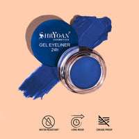 Shryoan 24-Hour Gel Eyeliner Duo - Black and Blue| Long-Lasting, Smudge-Proof | Gel Formula for Dramatic Eye Looks | Glossy Finish, Intense Colour |Travel Size - 4gm (Each)