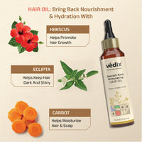 Vedix Ayurvedic Hair Kit | Hair growth Special Combo | Normal - Oily Scalp