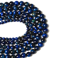 12MM 30PCS Natural Stone Multi Lapis Blue Tiger Eye Stone Beads for Jewelry Making DIY Bracelet Energy Crystal Healing Power 12mm