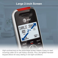 AT&T BL102-2 DECT 6.0 2-Handset Cordless Phone for Home with Answering Machine, Call Blocking, Caller ID Announcer, Audio Assist, Intercom, and Unsurpassed Range, Silver/Black 2 Handset