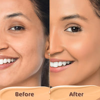 Mamaearth Hydra-Glow Full Coverage Dewy Finish Liquid Foundation With Vitamin C & Turmeric- 30 Ml|Full Coverage|Gives 3X Instant Glow|12-Hour Long Stay & Hydration|Spf 35|Non-Drying (01 Ivory Glow)