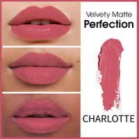 Born16 Moon Duchess Matte Perfection Lipstick – Charlotte | Strong Pay-Off, Transfer-Proof with Color Lock Technology | SPF, 24-Hour Moisturization with Vitamin E, 4.2g