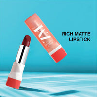 ZM Zayn & Myza Rich Matte Lipstick | Smooth and Light Weight | Intense Color in one Swipe | High Pigmentation Bullet Lip Stick Enriched with Argan oil, Murumuru and Shea Butter (4.2 gm, Girl Boss)