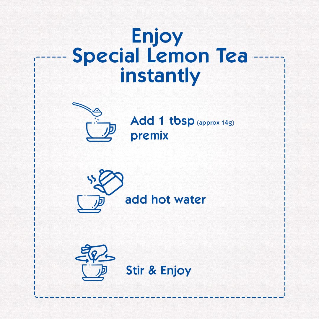 Society Hot Lemon Premix Tea | Instant Lemon Tea | 500g Pouch