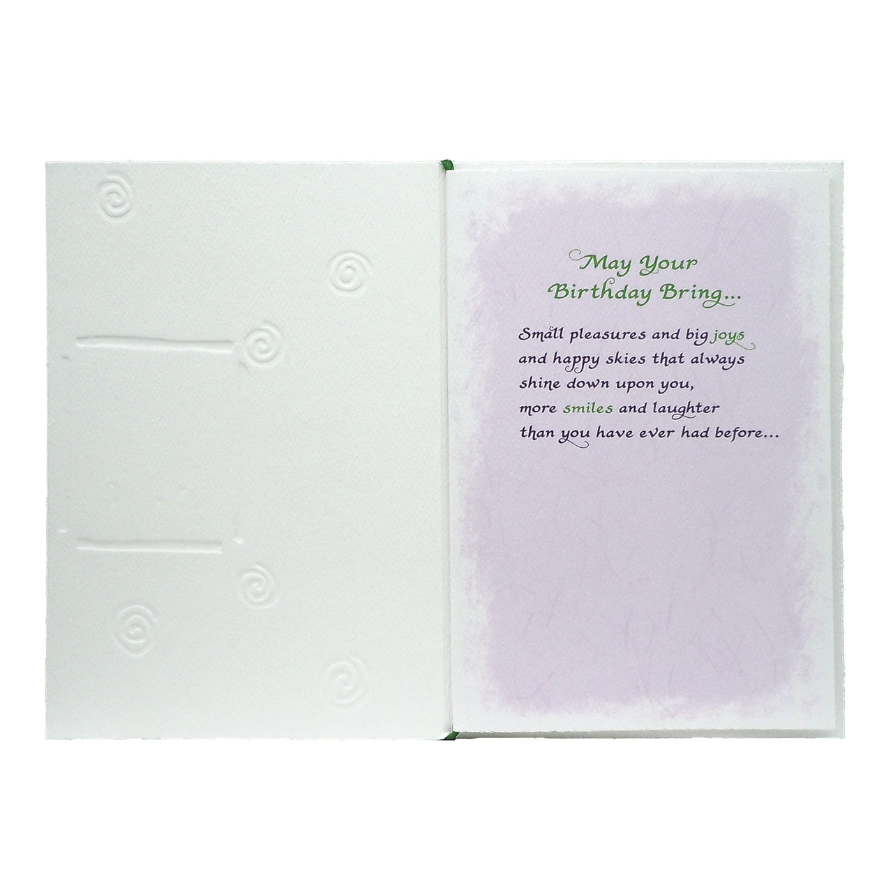 Blue Mountain Arts Birthday Card—Birthday Wishes for a Friend, Family Member, or Someone Special in Your Life (May Your Birthday Bring…) green yellow purple
