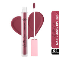Shryoan Butter Luxe Satin Matte Liquid Lipstick | Ultra Pigmented, Long-Lasting, Non-Transfer Formula, Smooth Lip Color, Weightless Finish, Silky Matte Finish (6ml) (Shade 04, Shade 04)