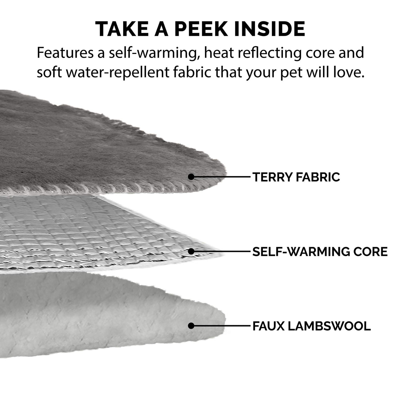 Furhaven Waterproof & Self-Warming Throw Blanket for Dogs & Indoor Cats, Washable & Reflects Body Heat - Terry & Sherpa Dog Blanket - Silver Gray, Large Blanket - Terry & Sherpa (Silver Gray) Self-Warming & Waterproof