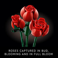 LEGO Icons Bouquet of Roses, Artificial Flowers for Home Dcor, Gift for Mother's  Day, Anniversary or Any Special Day, Unique Build and Display Model from The Botanical Collection, 10328
