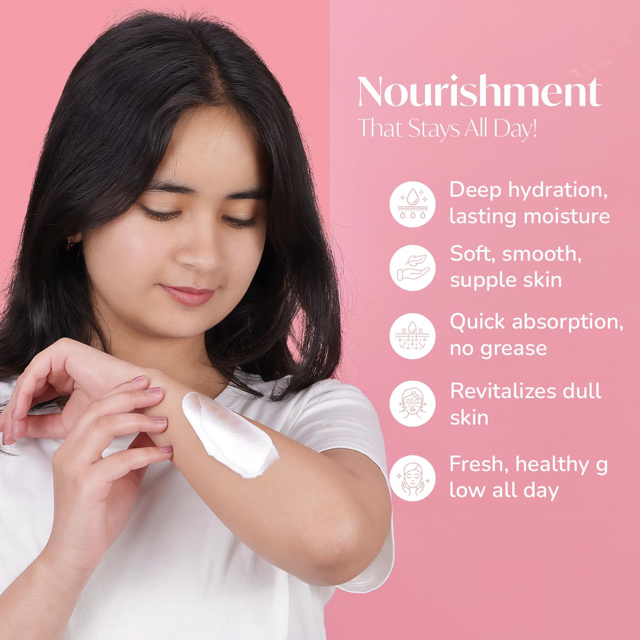 Meglow Pro-Care Moisturizer Body Lotion for Women/Men (500ml)–Enriched with Peach Extract | Body Lotion for Dry Skin | Deeply Hydrates with 48hrs Moisture Lock Technology