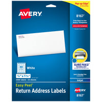 Avery Easy Peel Return Address Labels for Inkjet Printers 1/2