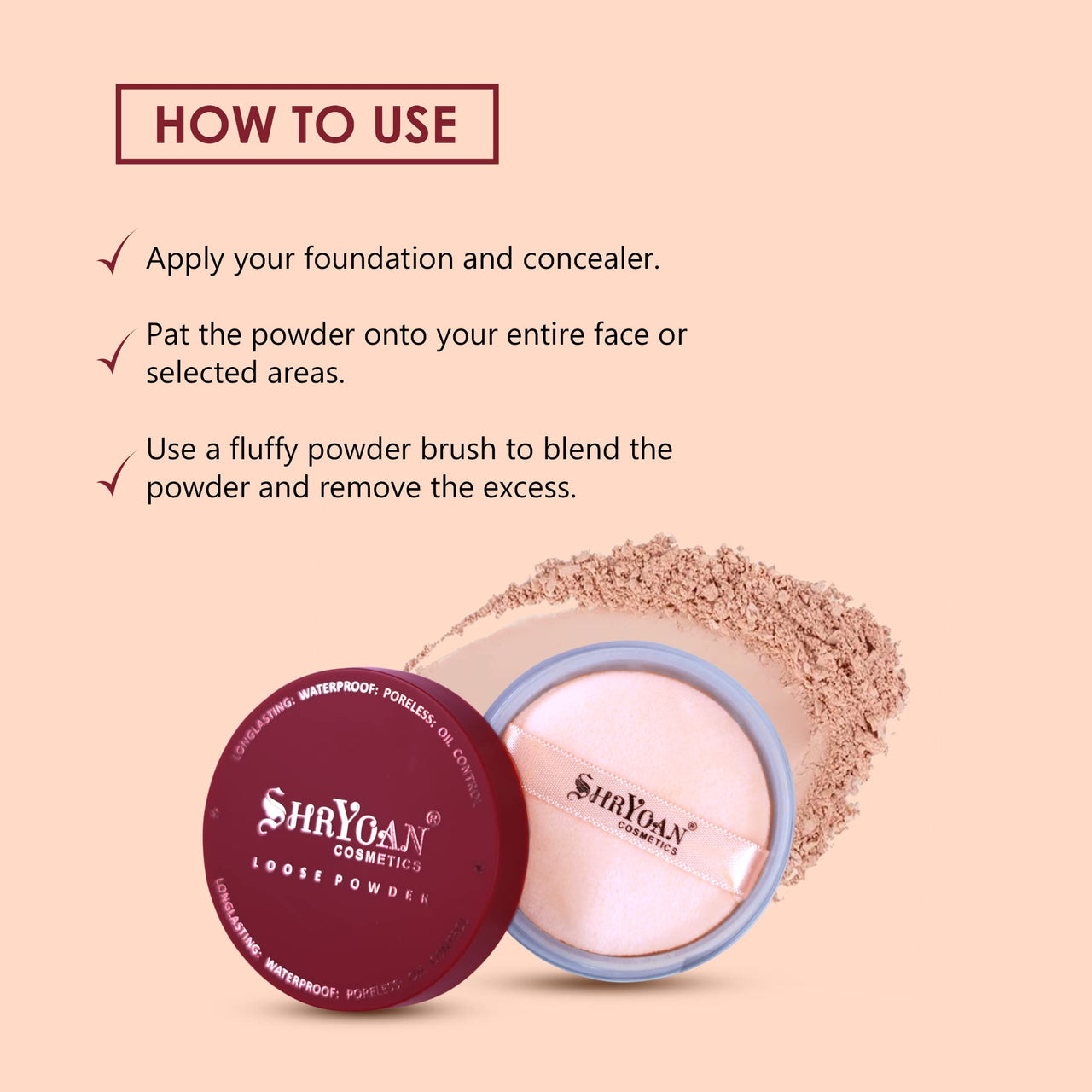 Shryoan Loose Highlighting Complexion Powder| Light Weight With Silky Feel & Easy to Use Suits All Skin Types (10g) (Shade-05)