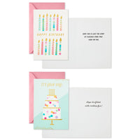 Hallmark Birthday Cards Assortment, 16 Cards with Envelopes (Cake, Candles, Balloons)