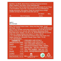Tata Tea Chakra Gold Care | Goodness Of Five Natural Ingredients | Brahmi, Ginger, Tulsi, Elaichi & Adhimadhuram | Flavoured Black Tea | Powder, 500 Grams