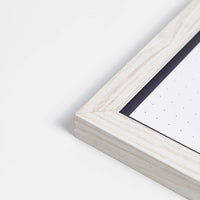 U Brands Rustic Weekly Dry Erase Planner Board, 14 x 14 Inches, Office Supplies, White Wood Frame