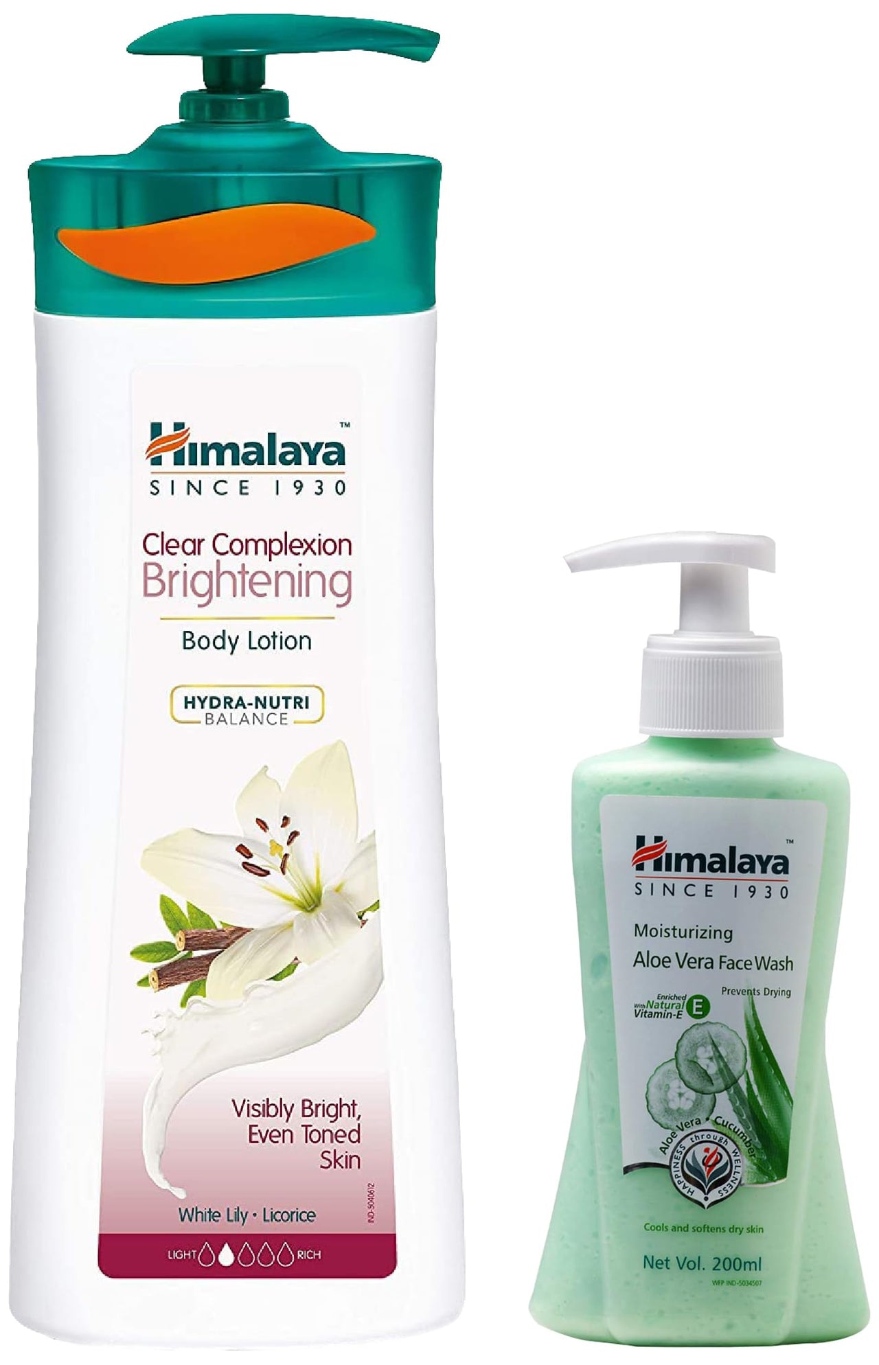 Himalaya Clear Complexion Brightening Body Lotion & Himalaya Moistur Aloe Vera Face Wash