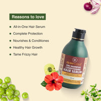 GLAMACIOUS Pre Shampoo Conditioning Hair Serum(170ml) | Nourishment & Protection | Boosts Hair Growth | Adds Shine & Strength | Reduce Hair Fall, Breakage & Frizz | For Men & Women